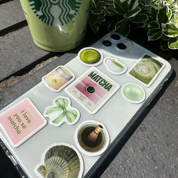Matcha your Mood Stickers & Case (3 Style Options)